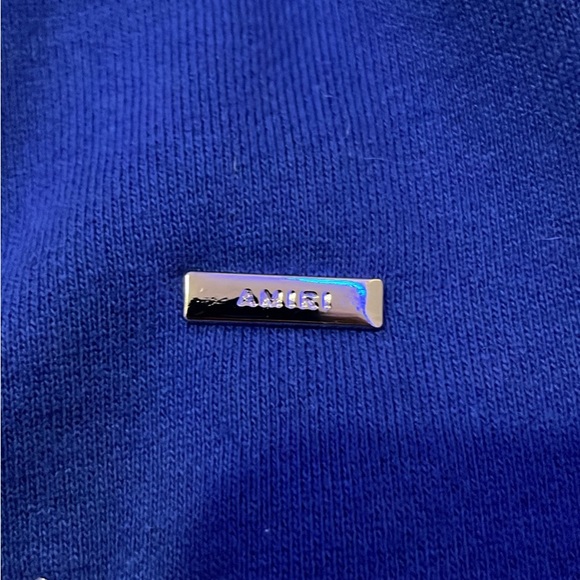 selling a Blue Amiri hoodie with tags size small used 2 times perfect condition - Picture 3 of 4